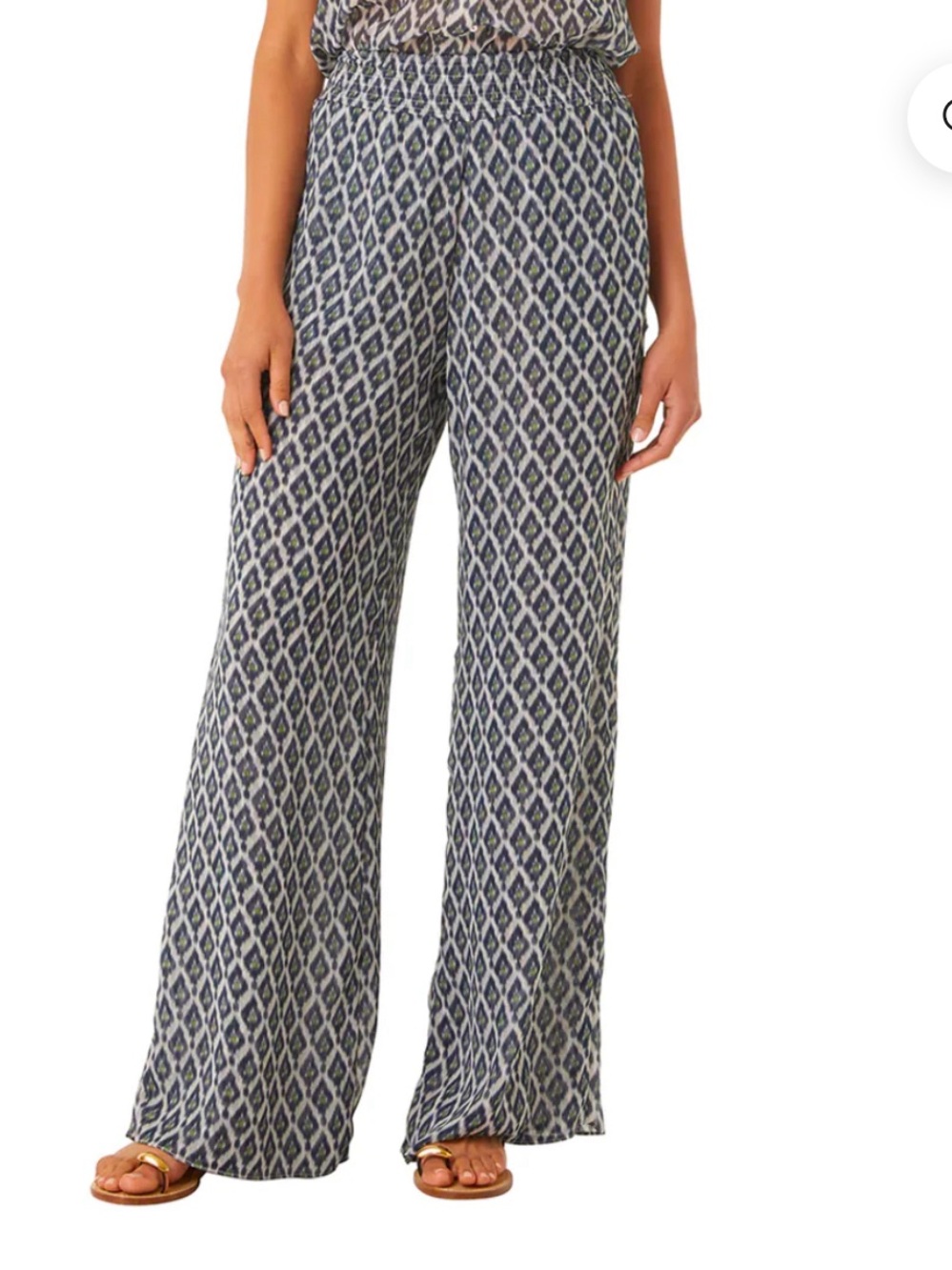 MISA Los Angeles Freda Pant in Peridot Eyes